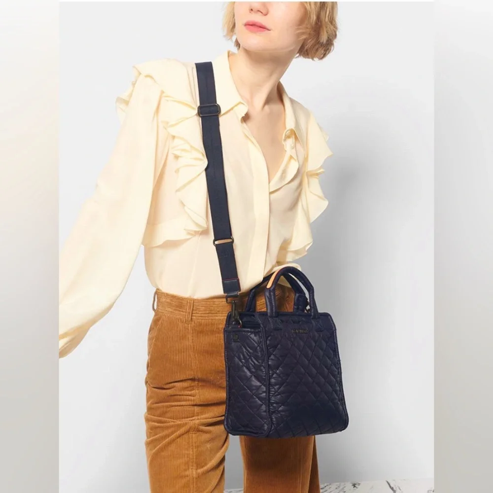 MZ Wallace Black Mini Box Tote/crossbody bag - Picture 1 of 14